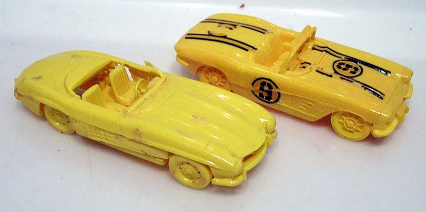 1950s Model Kits CORVETTE & MERCEDES BENZ Race Cars  