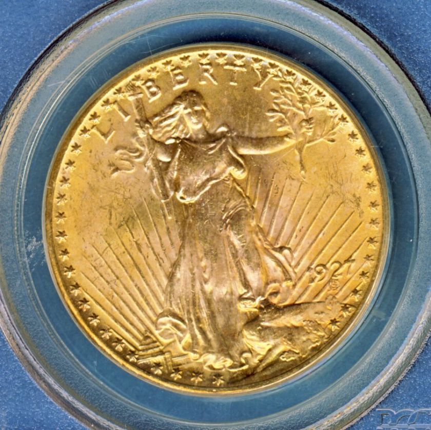 1927 $20 ST GAUDENS GOLD COIN PCGS MS63 6402267  