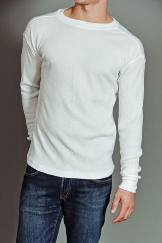   Waffle Knit Light Weight Thermal Top   Long Johns Underwear Shirt