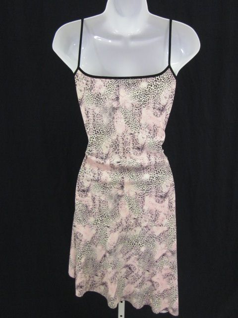 BLUGIRL BLUMARINE Pink Animal Print Sleeveless Dress S  