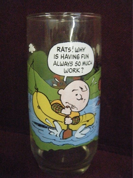 Peanuts Camp Snoopy Collection McDonalds Glass Schulz  