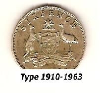 AUSTRALIAN SILVER SIXPENCE   1942 San Francisco Mint  