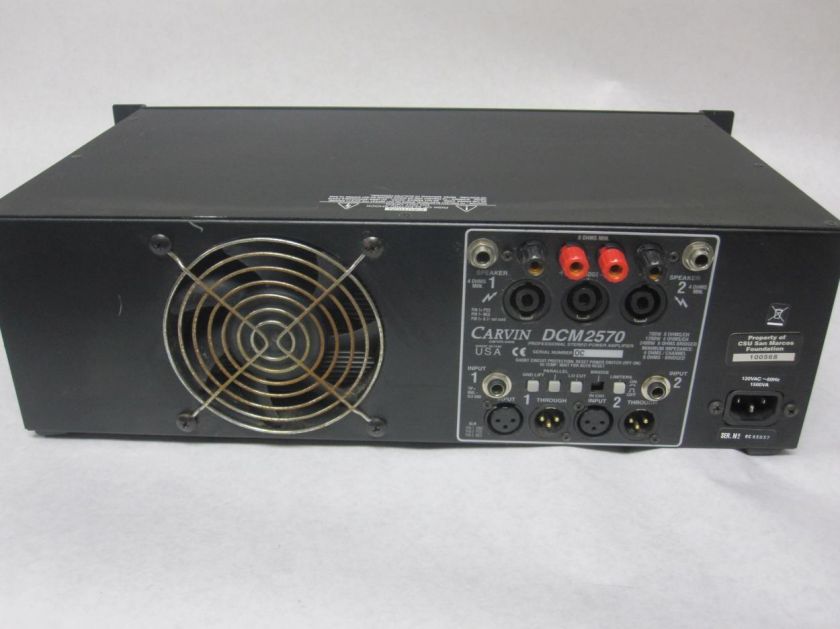 Carvin DCM2570 Professional Stereo Power Amplifier Amp 2400 Watt 2400W 