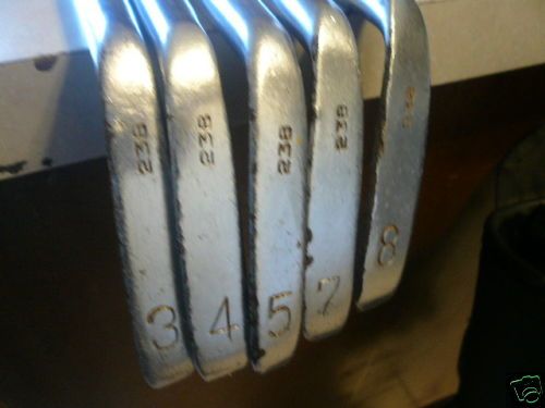 Lady Burke model 48 Flangiron 238 golf clubs w/bag  