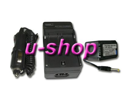 Battery+Charger for Panasonic VW VBK180 VBK360 HDC TM55  