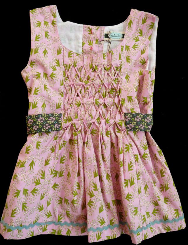 Matilda Jane Clothing MJC Girl 4 6 HOUSE OF CLOUDS HOC Smocked Pink 