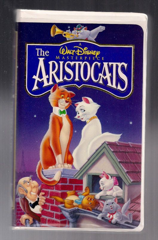 WALT DISNEYs The Aristocats (VHS) CATS, CLASSIC, Cartoons & Animation