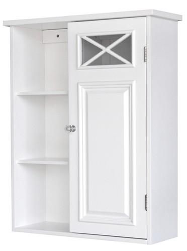 New Dawson Bathroom Wall Cabinet And Shelves   White  
