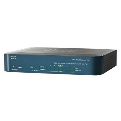 Cisco ESW 520 8P K9 Fast Ethernet Switch mini GBIC New  